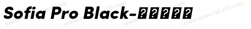 Sofia Pro Black字体转换